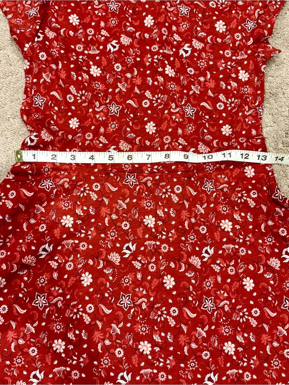 NWT Girls Sz 10-12 Floral A Line Short Sleeve Dress Children’s Place